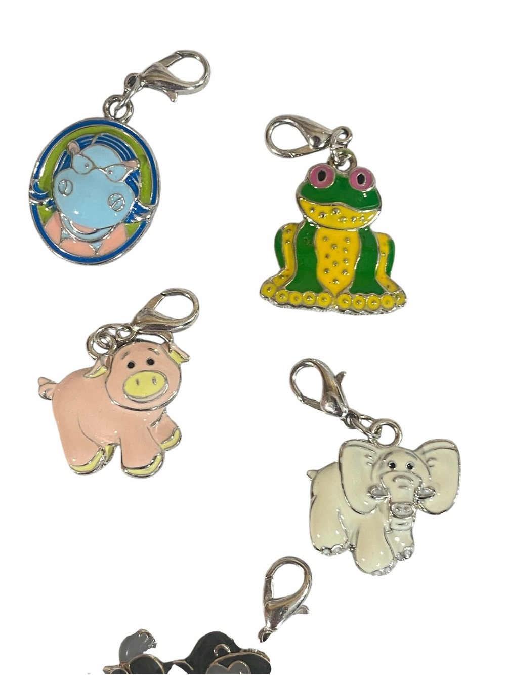 Webkinz Ganz Charms Set of 10 Enambled Charms Silver Plated Authetic Stamped - Picture 3 of 7